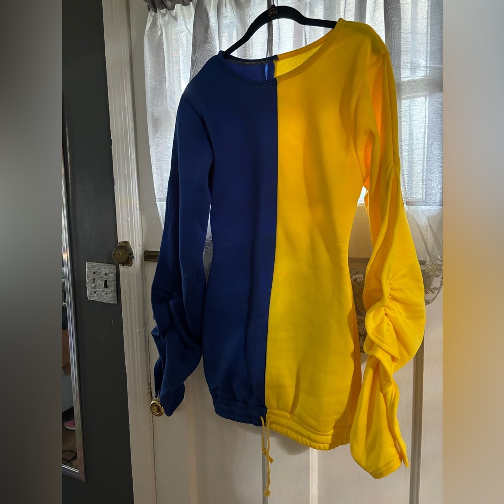 Fleece sweatshirt dress (medium)